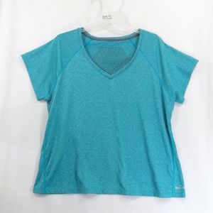 NICE SPALDING Teal SZ 2X XXL Shirt with cut outs